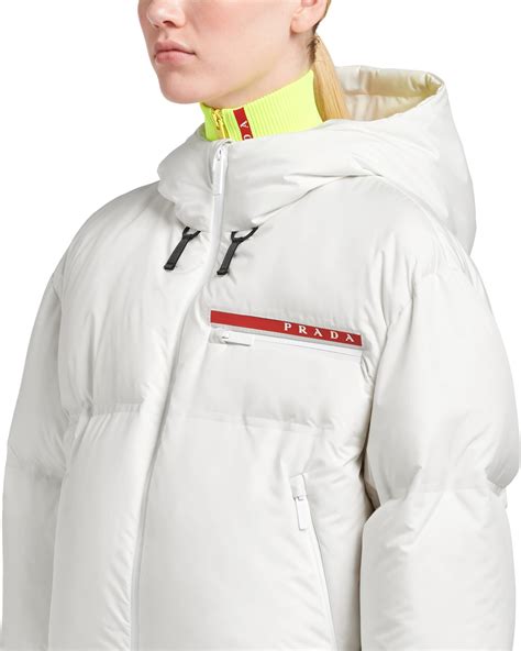 prada puffer white